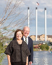 Bill Smith and wife Trish at the Old Mill.