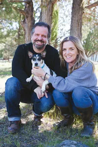 Maggie "Hot Mess" Malone with parents Liz and Greg. - HEAVEN MCARTHUR
