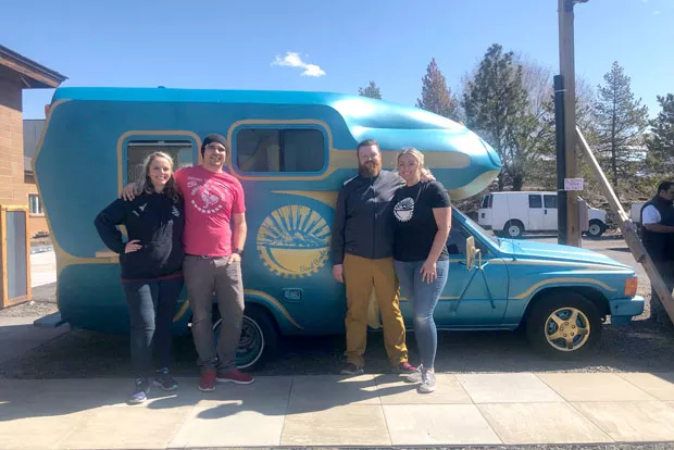 Stormie and Justin Van Patten, Tyler and Lorena Mathers, from left. - SUBMITTED
