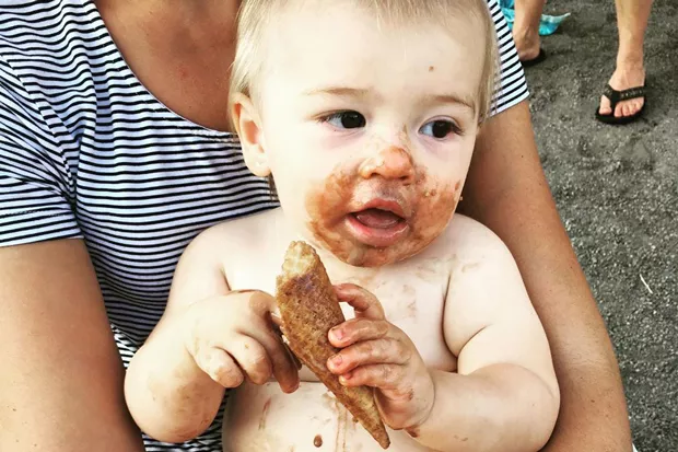 This is what most of the Source staff looks like after an ice cream cone, too! Nice moment from @addymacs here. Tag @sourceweekly on Instagram to get featured in Lightmeter. - @ADDYMACS