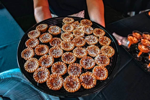Mushroom tarts at the Grand Cru. - NANCY PATTERSON