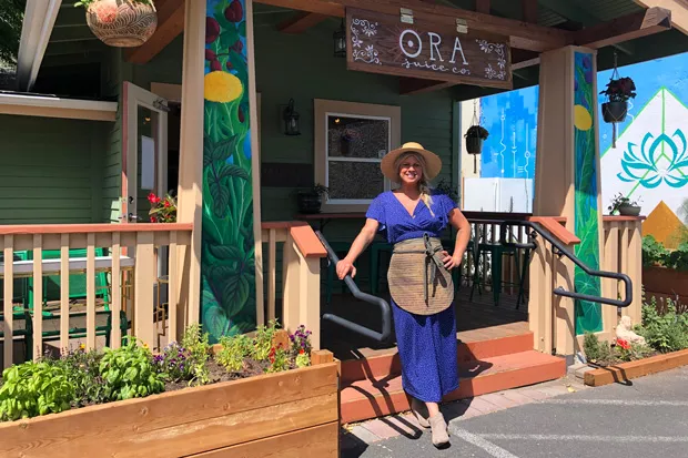 Jill Hodgson of The Garden Cafe and Ora Juice Co. - LISA SIPE