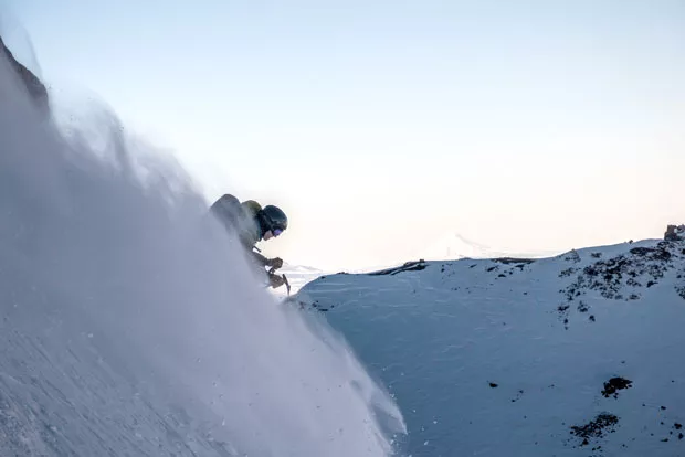 Mason Lacy skis on Broken Top during excellent conditions (unlike those discussed in this article). - GRAHAM ZIMMERMAN