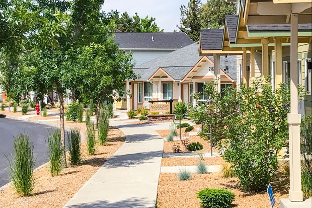 Housing Works&mdash;the local housing authority for Deschutes, Crook and Jefferson counties&mdash;finished Moonlight Townhomes in 2018.  It is a 29-unit development for families at or below 60% of the area median income and was funded through a combination of Oregon Housing and Community Services, an affordable housing loan from the city, and a waiver of system development charges. - COURTESY HOUSING WORKS