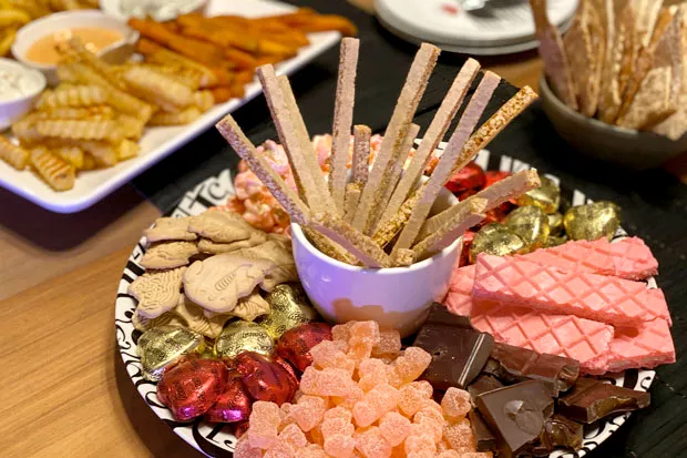 Pro tip for your sweet plate: Go for matching colors that add some harmony to all that sugary goodness. - LISA SIPE