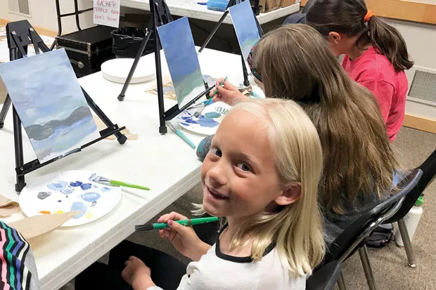 Big smiles for Kid's Art classes at the High Desert Museum. - BECCA BURDA