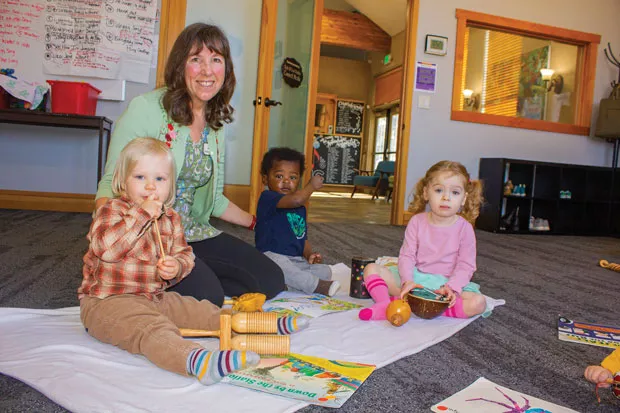 Cascade School of Music instructor Barbara Hogstad teaches Kindermusik classes. - DARRIS HURST