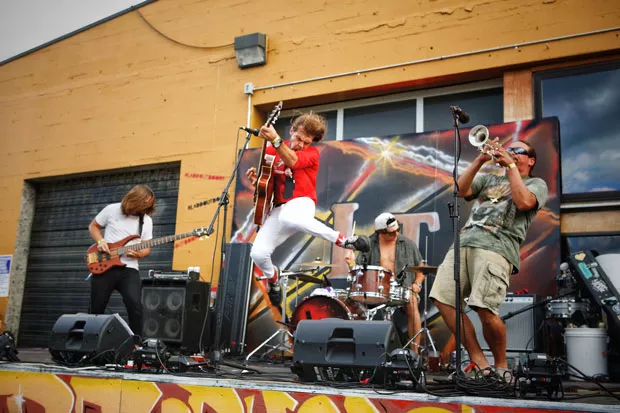 Jeshua Marshall living it up on stage during better days pre-COVID-19. - COURTESY JESHUA MARSHALL