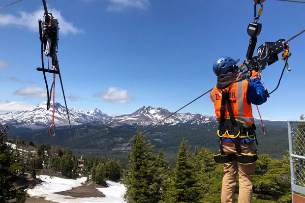 Field trip to Mt. Bachelor's zip line! The views are OK, I guess. - NICOLE VULCAN