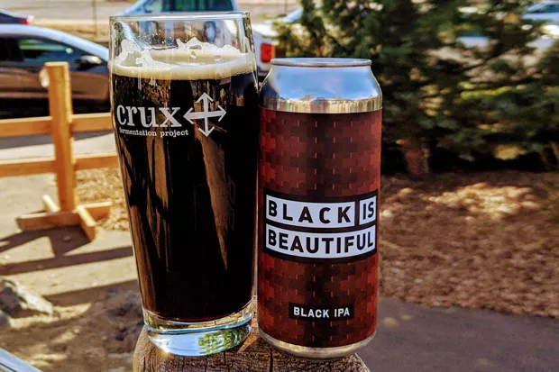 The Crux version is indeed a beautiful beer, dark red/brown in color and easy drinking. - HEIDI HOWARD