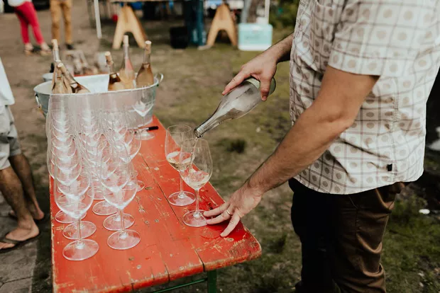 Four wine pairings and chef-prepared courses make for a relaxing afternoon on the lake. - NATALIE PULS PHOTOGRAPHY