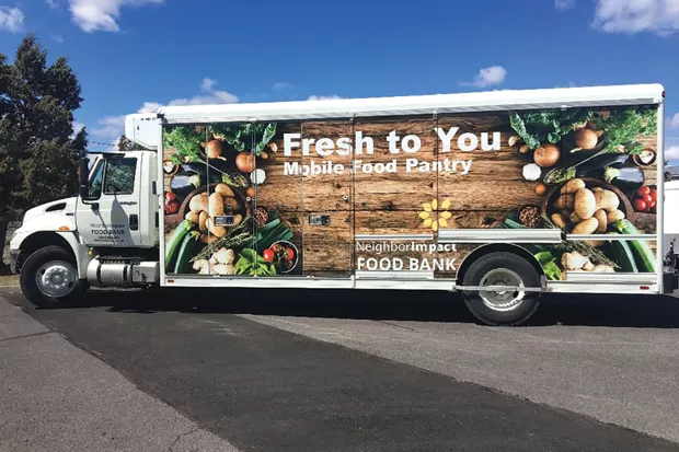NeighborImpact hits the road with their Mobile Pantry. - SUBMITTED