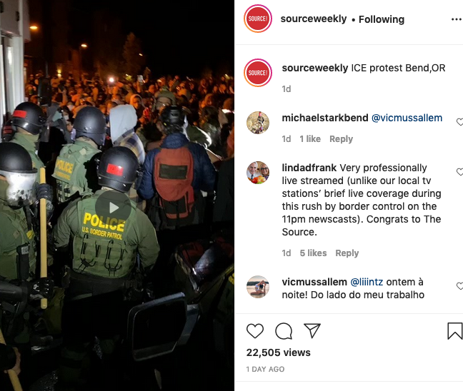 The final tense moments of the standoff between protesters and U.S. Border Patrol police is captured in this 30+ minute video. - SOURCE WEEKLY
