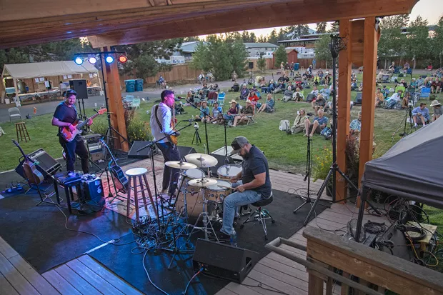On Aug. 1, the Sisters Folk Festival put on its first live, in-person music event since the start of the pandemic behind the Sisters Art Works building. Attendees sat in pods and did not have to wear masks while seated with their friends and family. There were only 190 seats available. By contrast, the annual festival draws more than 4,000 folkies to Sisters. - JAY MATHER PHOTOGRAPHY