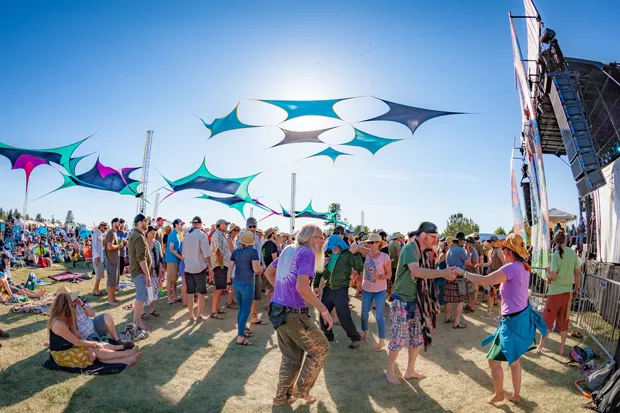 Revelers cut the proverbial rug at Bend's Four Peaks music festival, which drew more than 2,000 fans in 2019. The festival was canceled in June and organizers expect a smaller gathering in 2021, if at all. - GARY CALICOTT