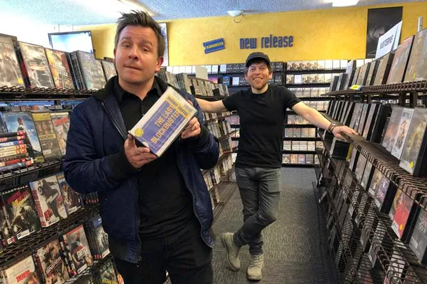 Taylor Morden and Zeze Kamm hang out in "The Last Blockbuster." - COURTESY TAYLOR MORDEN