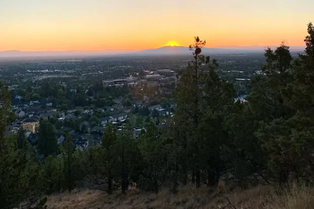 This impressive view, from the top of Pilot Butte, requires only a quick in-town hike to the top. - MEGAN BURTON
