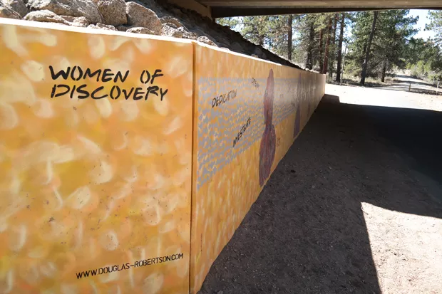 The mural "Women of Discovery" was painted by local artist Douglas Robertson and is the start of Outback Trail at the undercrossing beneath the Skyline Ranch Road bridge. - COURTESY BEND PARKS AND REC.