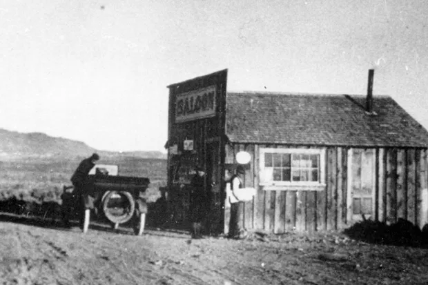 The Richmond Saloon, which is no longer standing. - BOWMAN MUSEUM