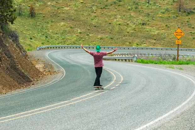 Don't try this at home, though these skateboards have the power to set you free. - COURTESY SNOPLANKS