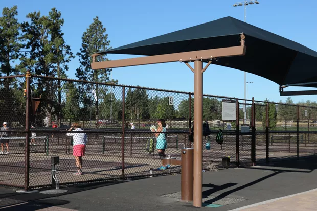 The courts at Pine Nursery Park have seen action since 2014. - COURTESY BEND PICKLEBALL CLUB
