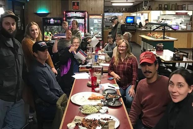 The first Greater Idaho meeting ever was hosted by Claire O'Sullivan in October 2019 in Grants Pass. - COURTESY OF GREATER IDAHO