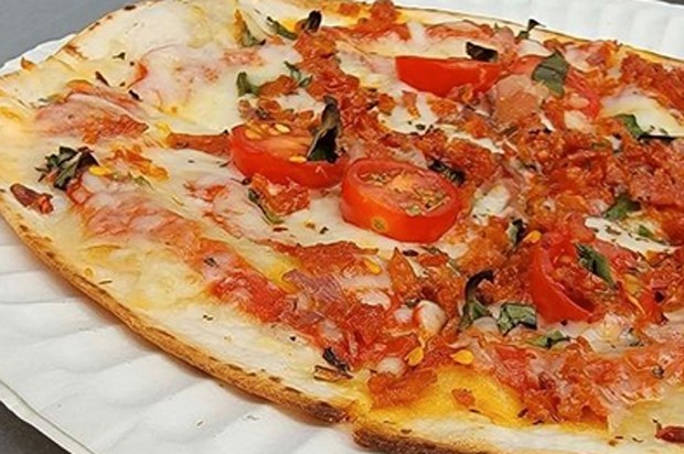 Pizza from @godofpizzabend. - COURTESY GALVESTON STREET MARKET