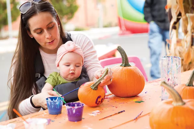 Creativity abounds! Pumpkin painting at the Bend Fall Festival. - BRIAN BECKER