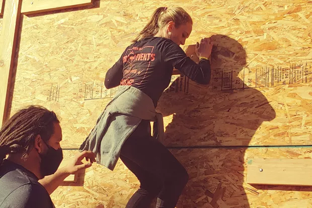 Obstacles abound in the RISE Troops Challenge. - RILEY SMITH