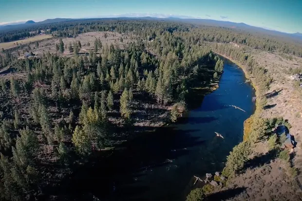 The proposed footbridge would cross in this area, expanding pedestrian access to the Deschutes National Forest Recreation area. - COURTESY CONNECT BEND