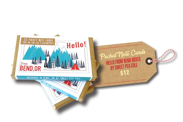 "Hello from Bend" Pocket Note Card Boxes from Sweet Pea Cole - SOURCE WEEKLY