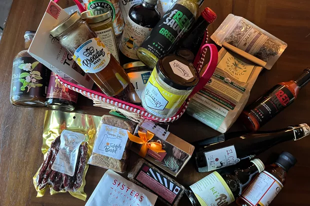 A basket of local food items makes a great gift. - PHOTO SUBMITTED