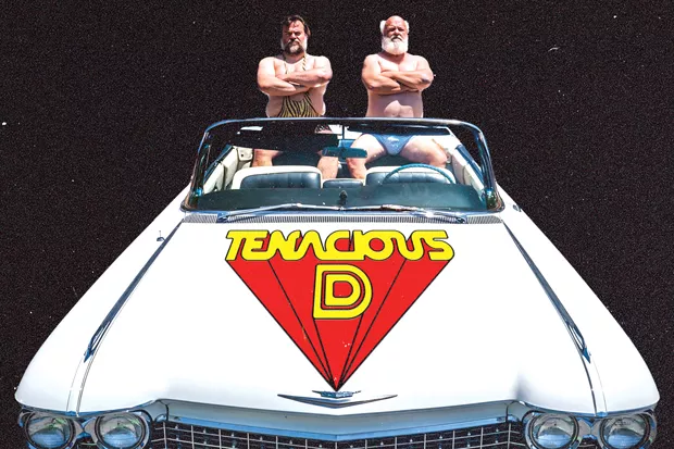 Tenacious D drives its muscle rock to the HHA stage on June 22. - COURTESY OF TENACIOUS D