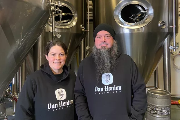 Two of Van Henion's three owners, Mark and Dana Henion. - BRIAN YAEGER