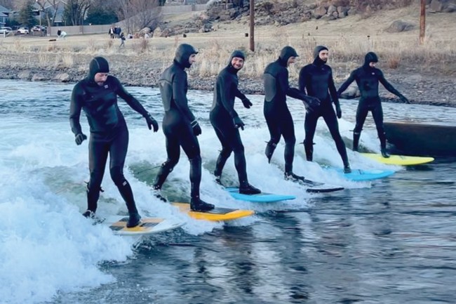 Everybody be surfin'.... On maybe another day... @recreationleader tagged us in this post that highlights low levels in the Deschutes River. Share your photos with us and tag us @sourceweekly for a chance to be featured here and as the Instagram of the Week in the Cascades Reader. Winners get a free print from &#10;@highdesertframeworks. - @RECREATIONLEADER