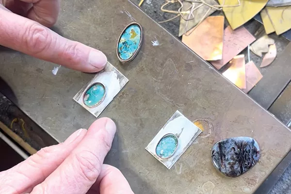 Marianne Prodehl creates original jewelry pieces and custom works in her studio, from rings to necklaces to earrings. Find her work online or at The Workhouse. - ALLIE NOLAND