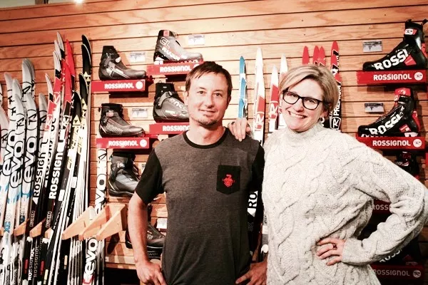 Owners, Mike Schindler and Susan Conner at their shop, Sunnyside Sports - WYATT GAINES