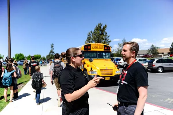 In 2014, Mt. View High School Resource Officer Ashley Volz (pictured) became one of four in the district. The new SRO is stationed primarily at Marshall High School. - SOURCE STAFF