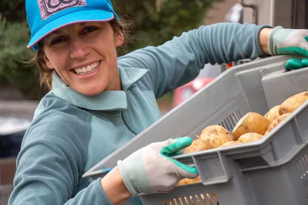Your local, friendly food provider delivers a big smile to go with them taters. - KEELY DAMARA