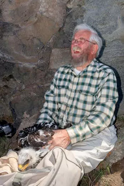 Boys, ya' gotta' be careful how you handle baby eagles. - SUBMITTED