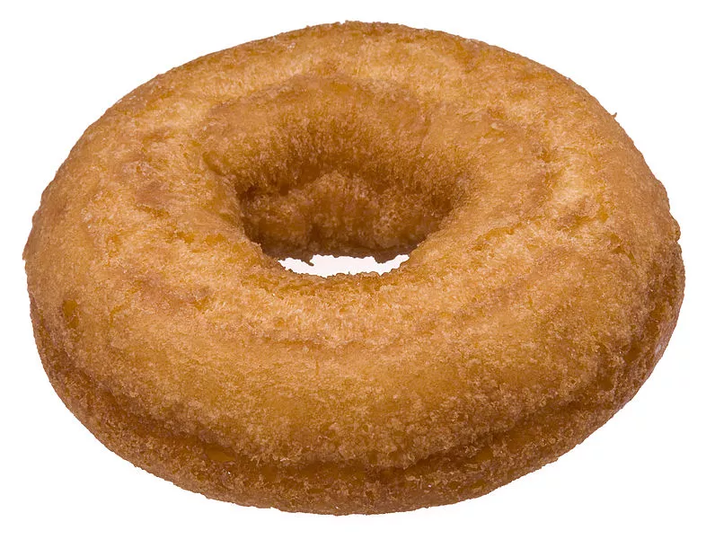 Cake donuts: Rather old school and often coming with fewer accoutrements—unless you're Voodoo Donuts, of course. - S