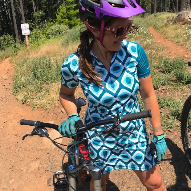@ifshedrawsadoor beta tests new mountain bike dresses! Get pumped! Tag @sourceweekly and show up here! - SUBMITTED