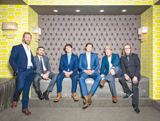 The Steep Canyon Rangers back up Steve Martin and Martin Short on Friday at Les Schwab Amphitheater. - SUBMITTED