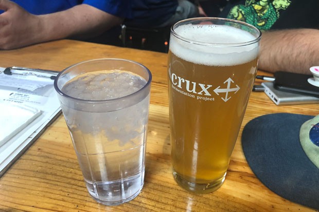 Crux's new brut IPA offers dry bliss to drinkers. - SUBMITTED