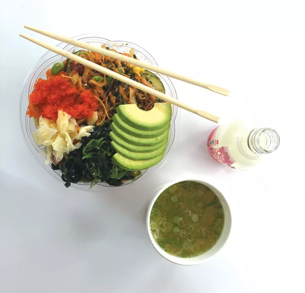 It's all about what you like when you build your own bowl at Poke Row. - LISA SIPE