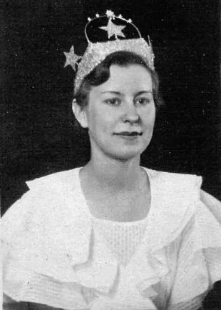 1934 Water Pageant Queen Lois Maker. - DESCHUTES COUNTY HISTORICAL SOCIETY