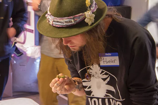 Hunter Chalker of Dr. Jolly's identifies the strain. - KEELY DAMARA