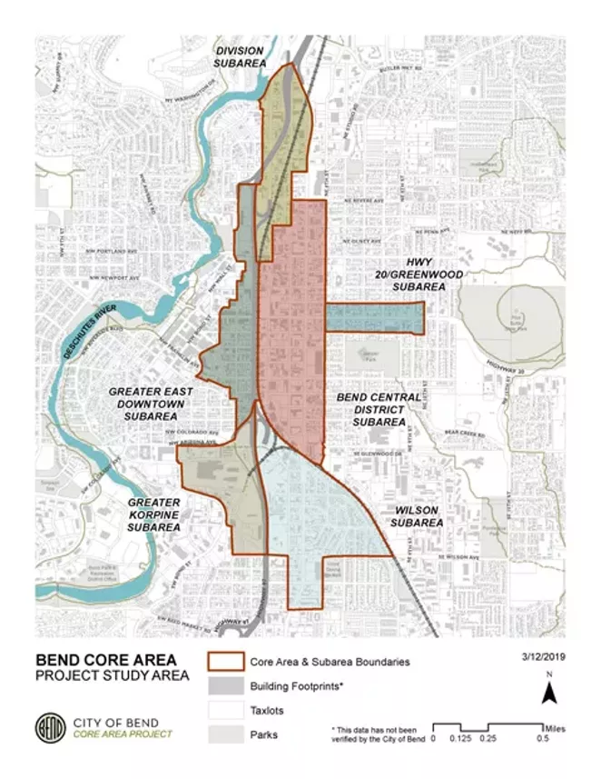 City Of Bend Interactive Map Bend's Core Area Inspires Ideas | Local News | Bend | The Source Weekly -  Bend, Oregon