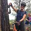 Bagged dog waste left for others to find is a common sight on the mountain bike trails in Bend. Local rider Ruth Williamson packed out this abandoned bag. Bagged dog waste left for others to find is a common sight on the mountain bike trails in Bend. Local rider Ruth Williamson packed out this abandoned bag.