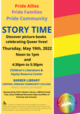 Pride Story Time, Barber Library Children's Literature & Equity Resource Center - Uploaded by cat